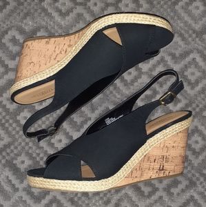 Seychelles Women's Cork Wedge Sandals - Black - 10